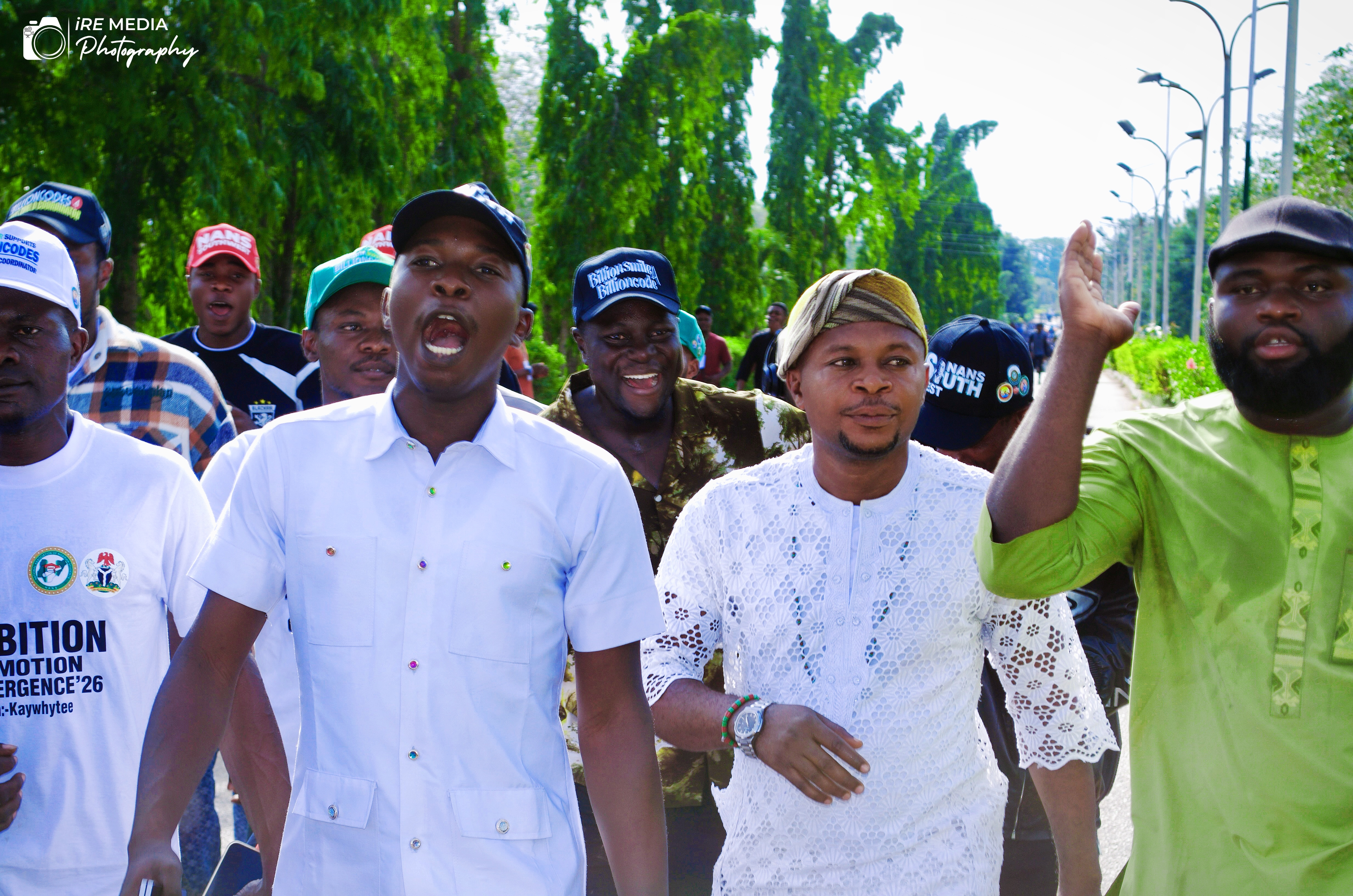 Comrade Adeyemo at student protest rally