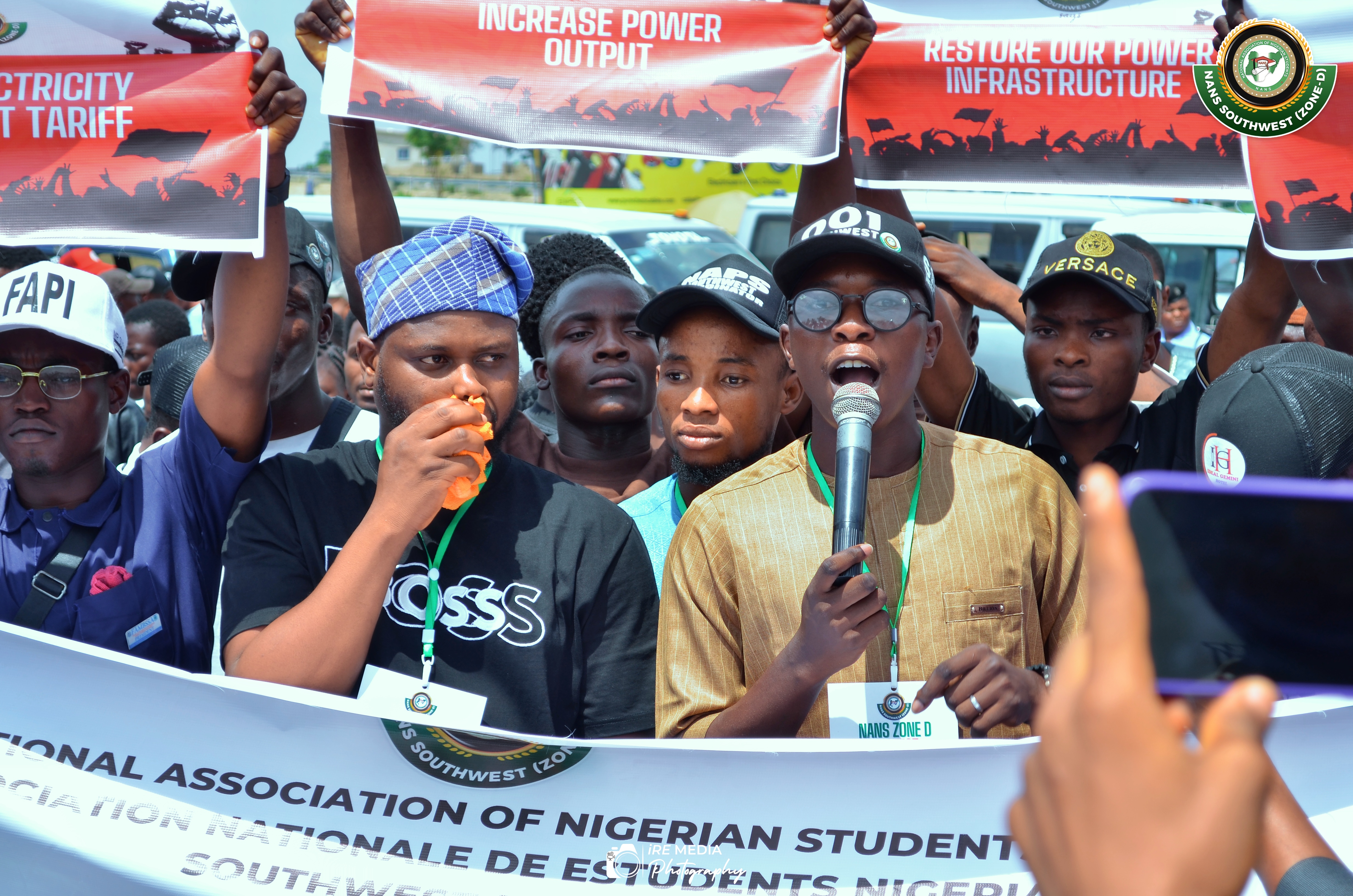 Comrade Adeyemo Josiah Kayode leading peaceful student advocacy